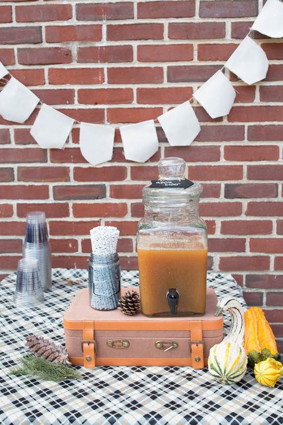 wintery camp themed birthday