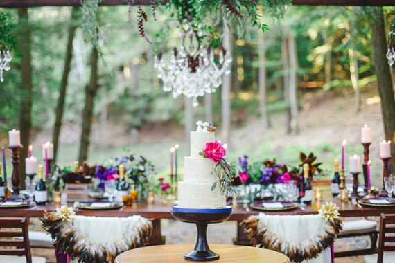 Bohemian jewel toned wedding inspiration