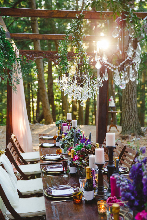 Bohemian jewel toned wedding inspiration