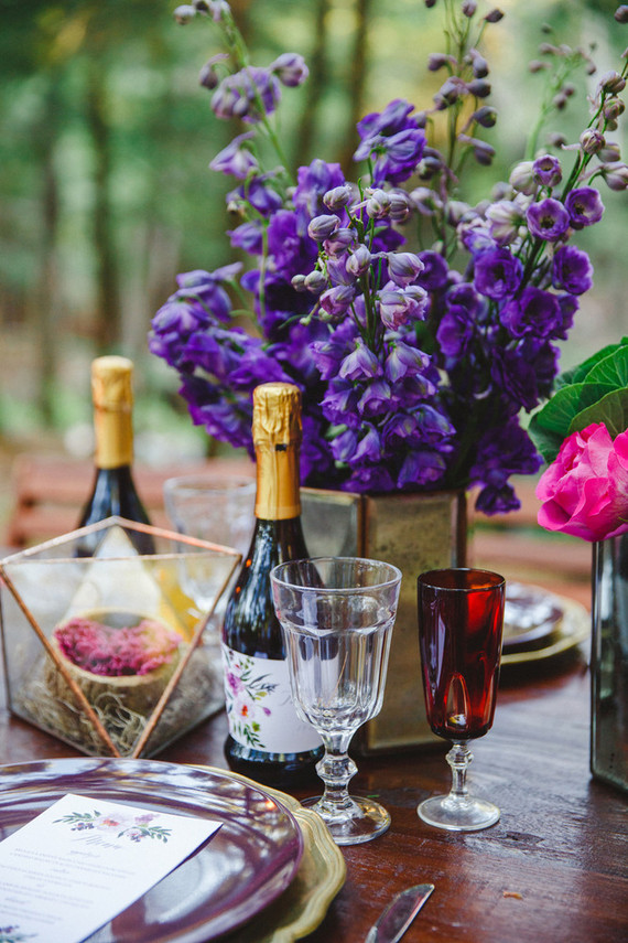 Bohemian jewel toned wedding inspiration