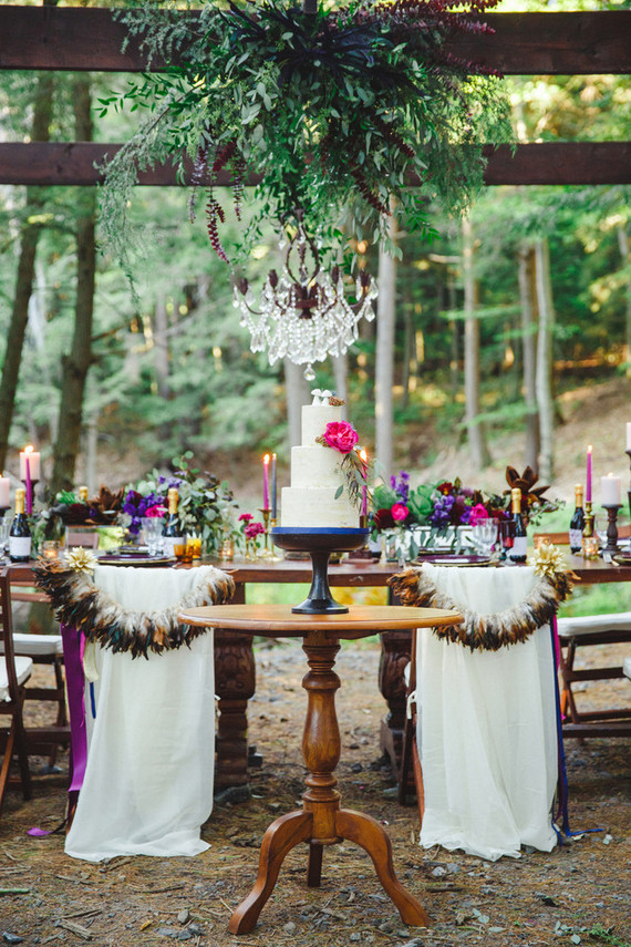 Bohemian jewel toned wedding inspiration