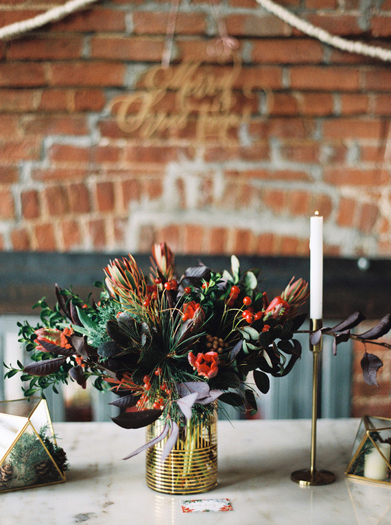 Holiday wreath making christmas party