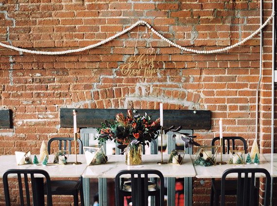 Holiday wreath making christmas party