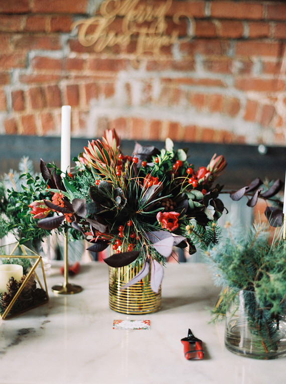 Holiday wreath making christmas party