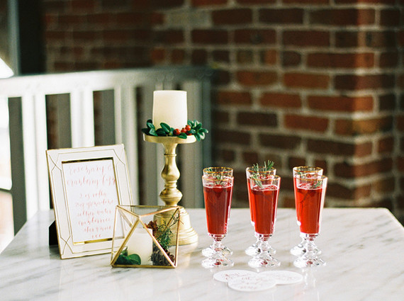 Pomegranate holiday cocktail Inspiration