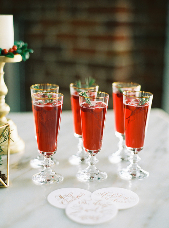 Pomegranate holiday cocktail