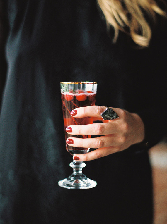 Pomegranate holiday cocktail