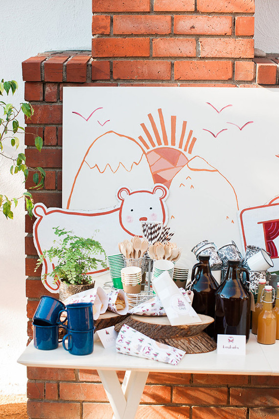 Camping first birthday ideas Inspiration