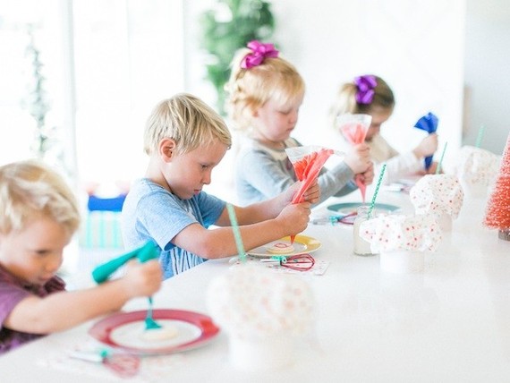Modern cookie decorating party ideas