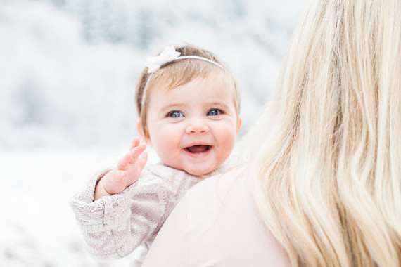 Snowy Utah family photos