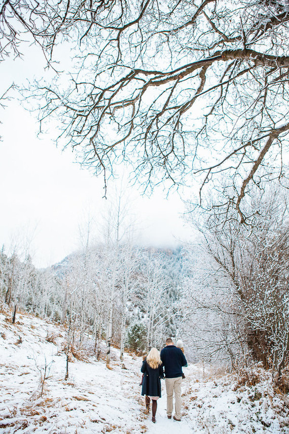 Snowy Utah family photos