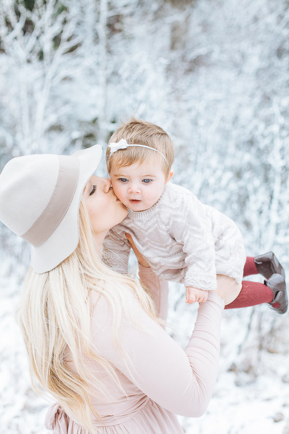 Snowy Utah family photos