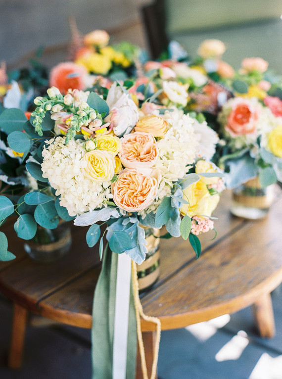Colorful bridal bouquet