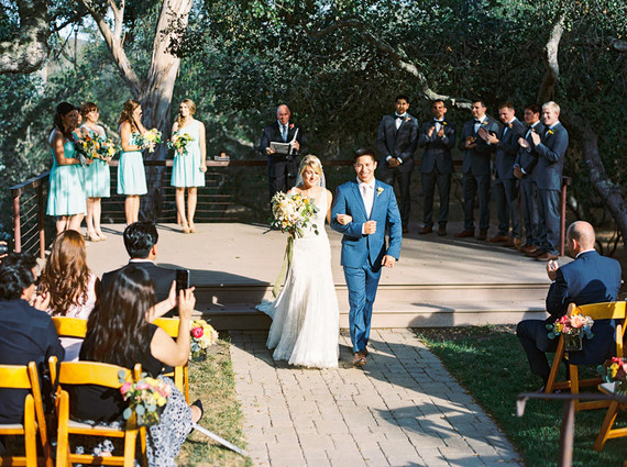Outdoor wedding ceremony