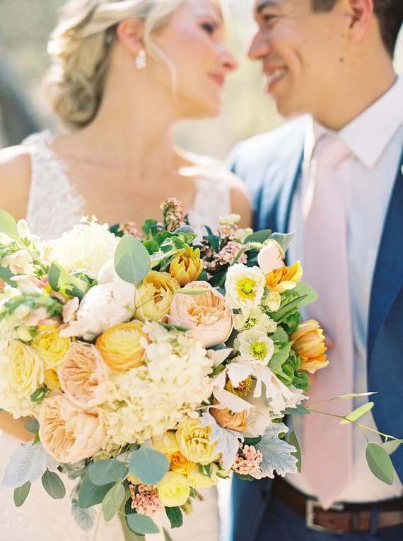 Colorful bridal bouquet