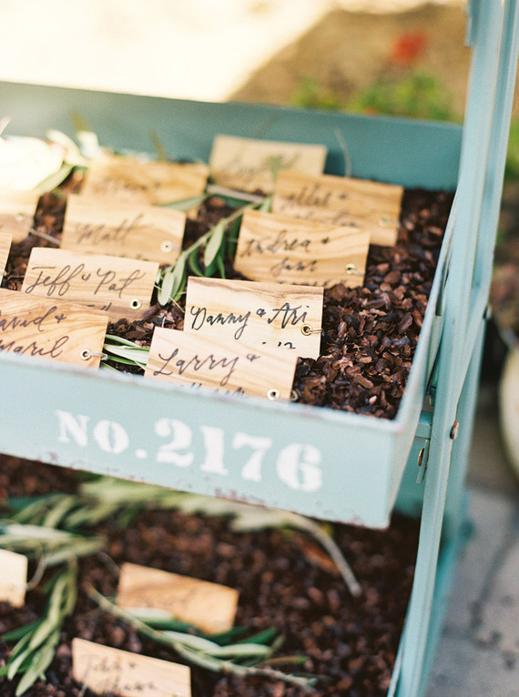 DIY escort cards Inspiration