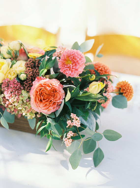 Colorful california wedding