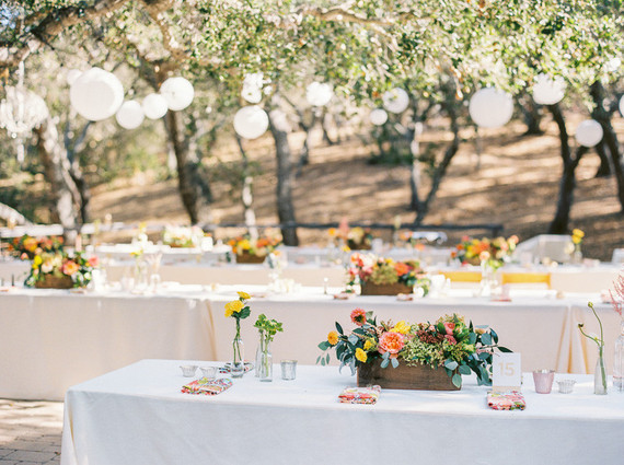 Colorful california wedding