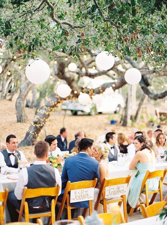 Colorful california wedding