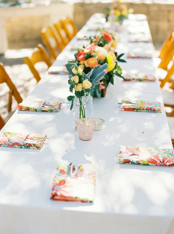 Colorful california wedding