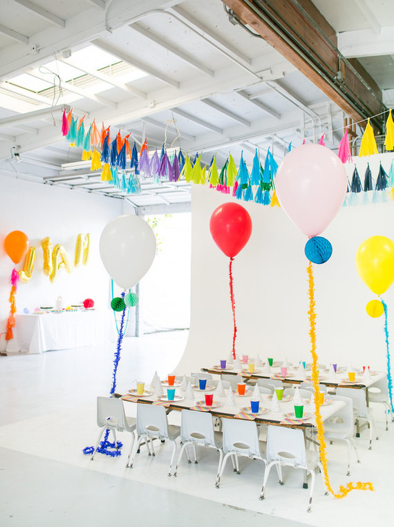Modern kids birthday party