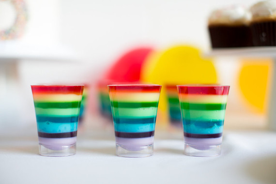 Rainbow jello