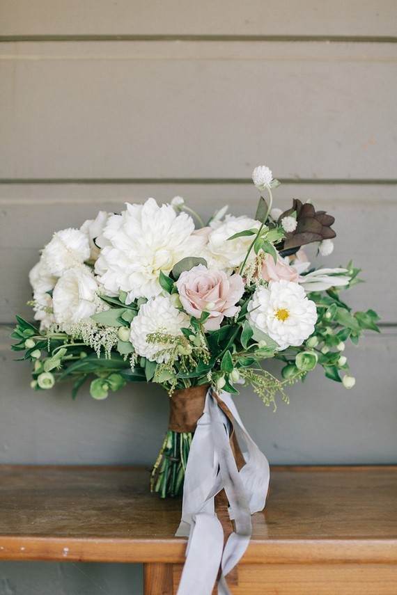 White bridal bouquet