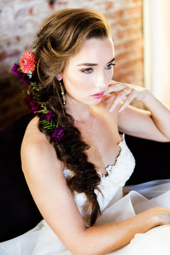 Large braided hairstyle