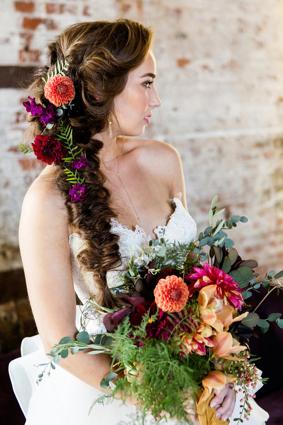 Large braided hairstyle