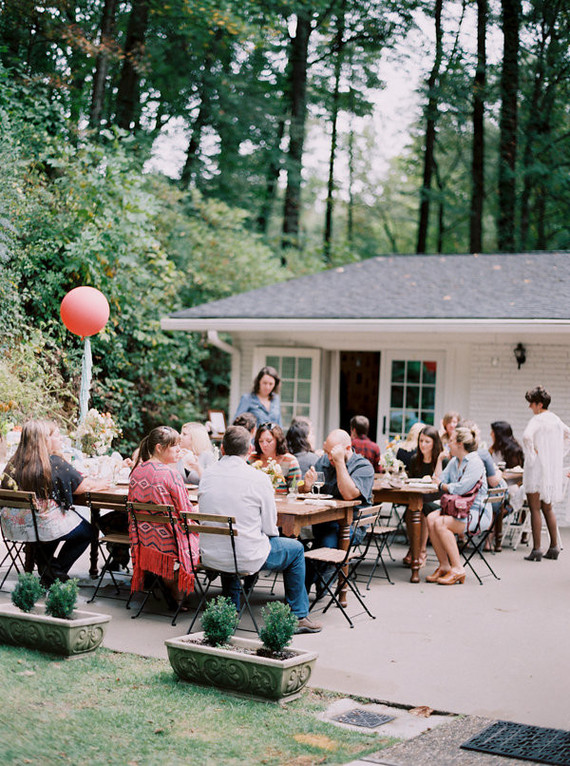 outdoor garden baby shower