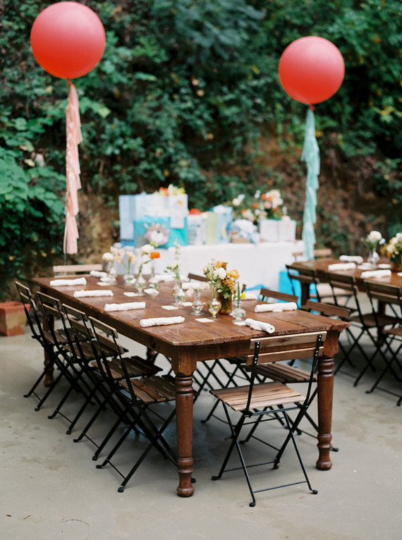 outdoor garden baby shower