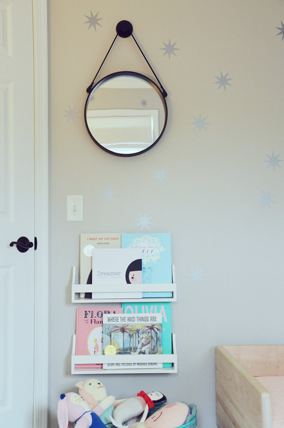 pink and grey girls room Inspiration