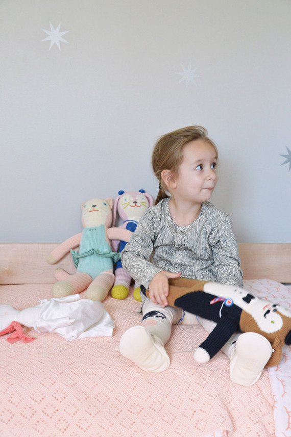 pink and grey girls room Inspiration
