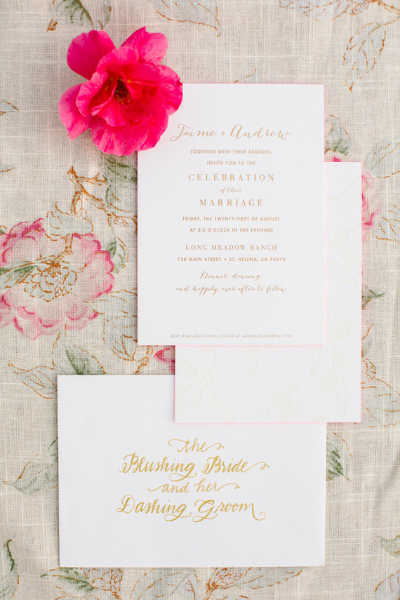 Letterpress wedding invitations