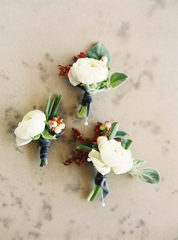Summer wedding boutonnière