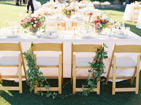 Summer wedding tablescape