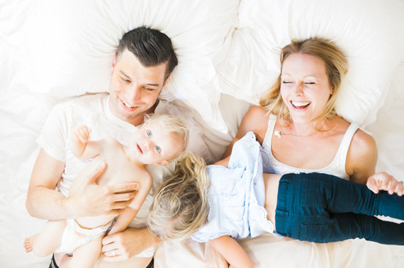 Lifestyle family photos at home