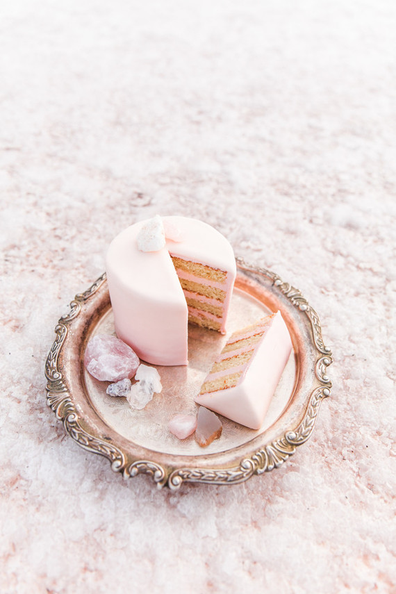 Pink wedding cake