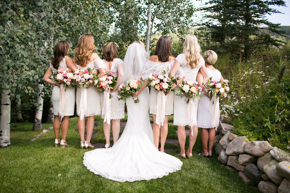 White bridesmaids