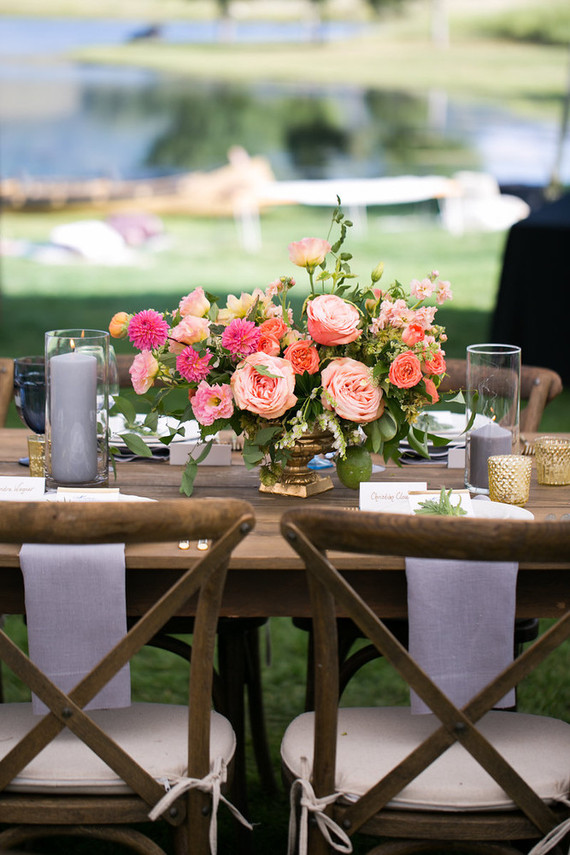 Rustic vintage wedding tablescape
