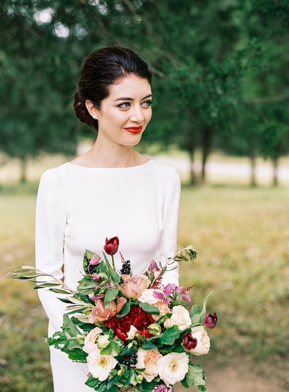 Modern backless wedding dress