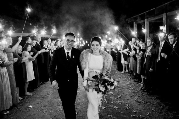 Sparkler send off
