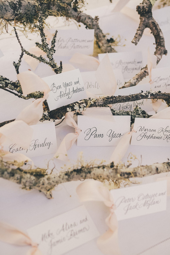 Elegant escort cards