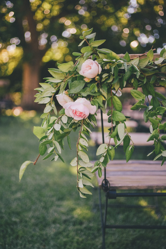 Ceremony chair flowers Inspiration