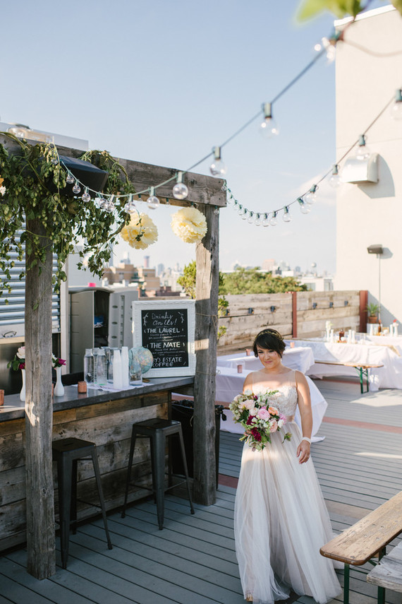 Rooftop Brooklyn wedding Inspiration