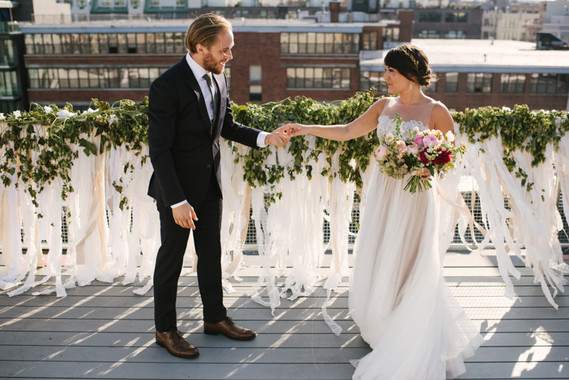 Rooftop Brooklyn wedding