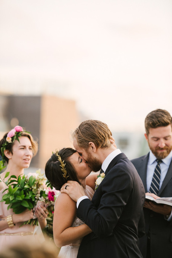 Rooftop Brooklyn wedding