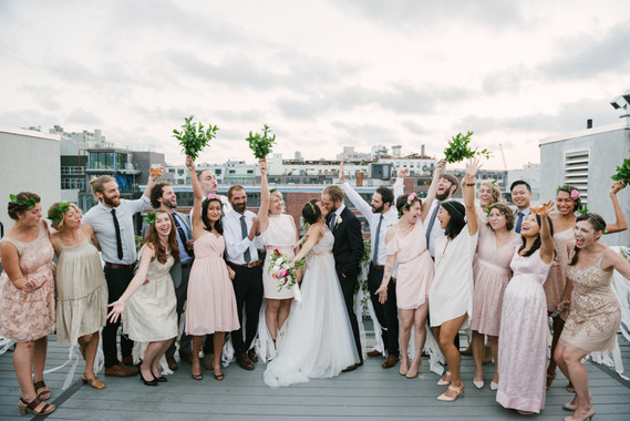 Rooftop Brooklyn wedding Inspiration