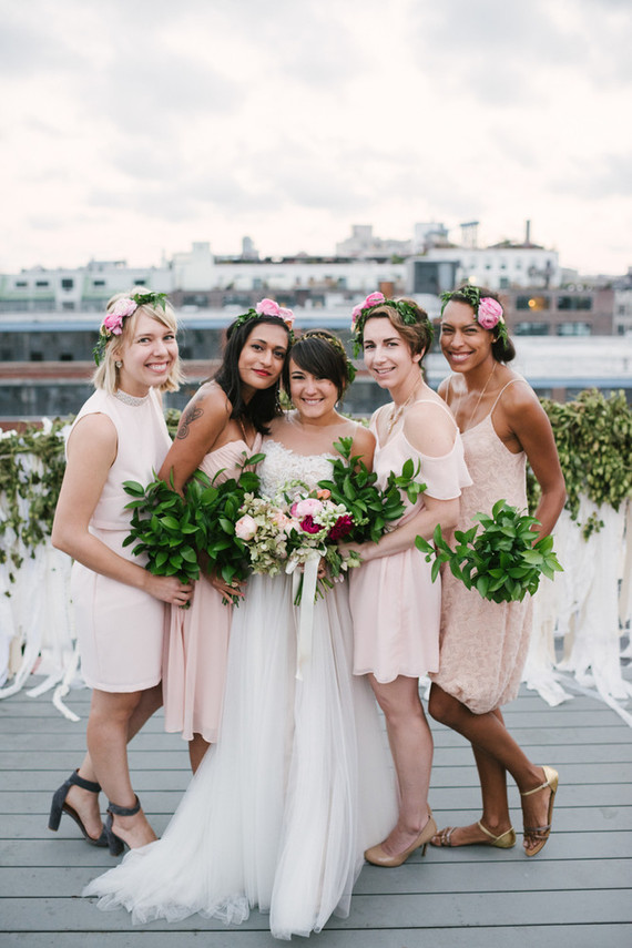 Rooftop Brooklyn wedding Inspiration