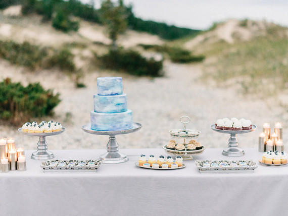 Seaside dessert table